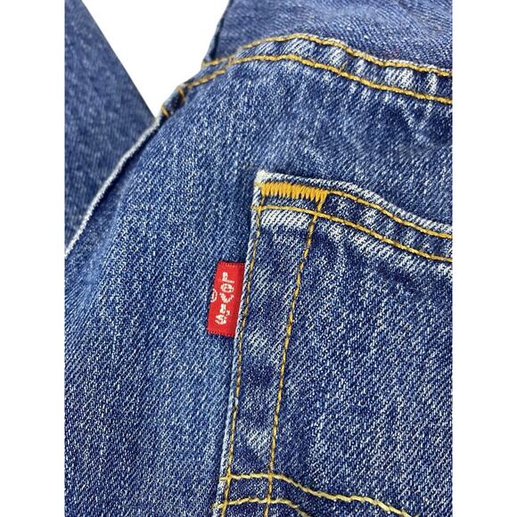 Vintage Levis 501 Jeans 32x30 Fly Button Y2K 2000s Mens Straight Leg Med Wash - Picture 5 of 14